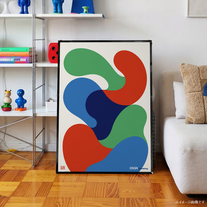 「DSGN Laboratory Blobs」グラフィックアートポスター
