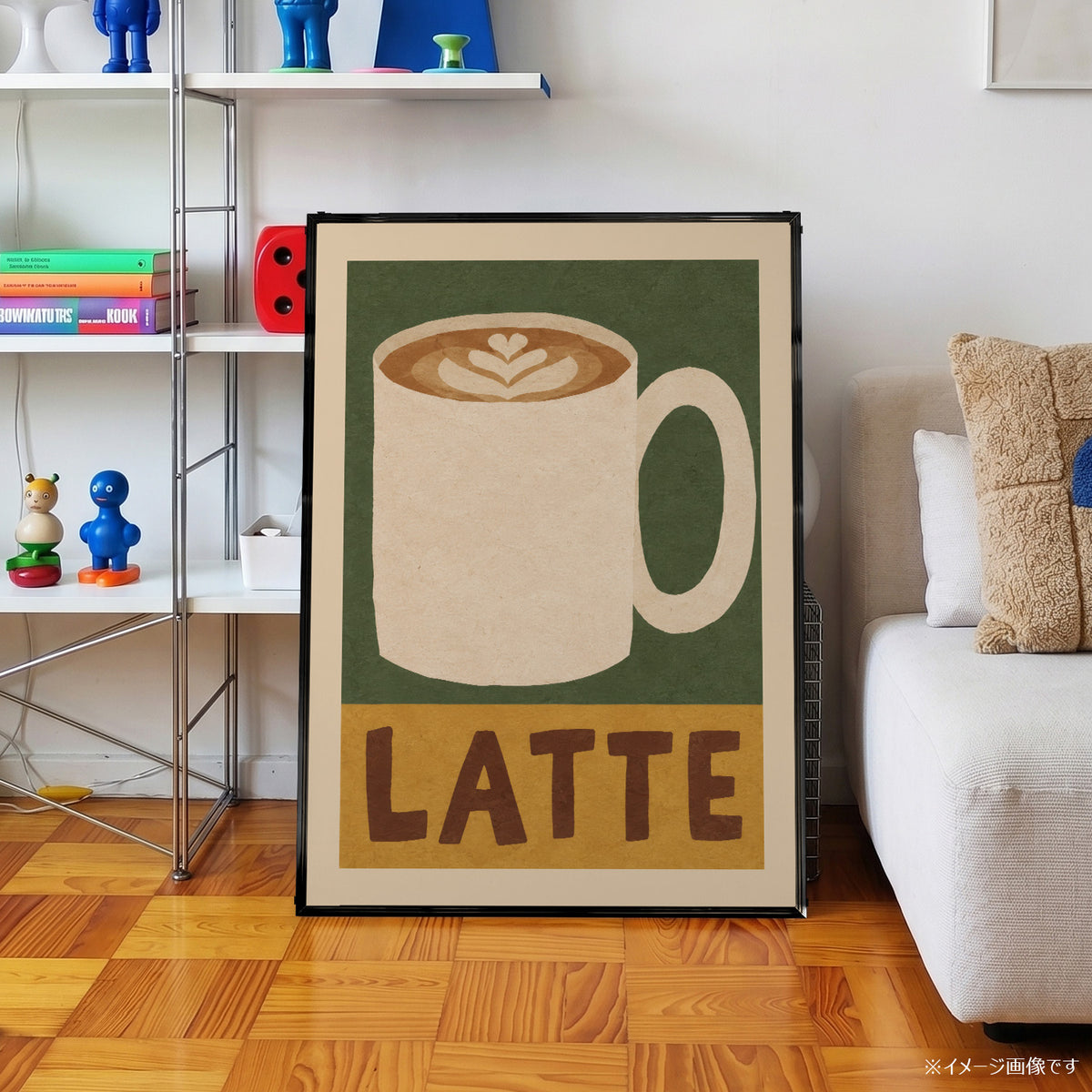 「LATTE」キッチンアートポスター
