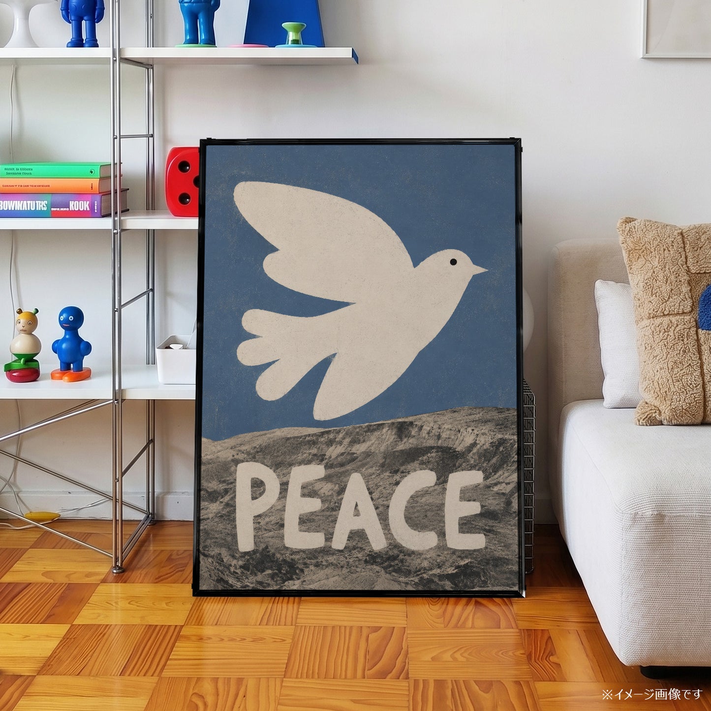 「PEACE Dove」タイポグラフィポスター