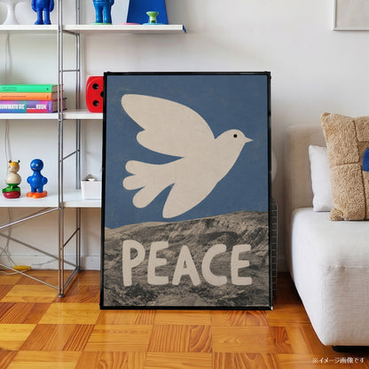 「PEACE Dove」タイポグラフィポスター