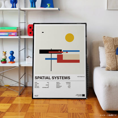 「SPATIAL SYSTEMS Study 04」グラフィックアートポスター