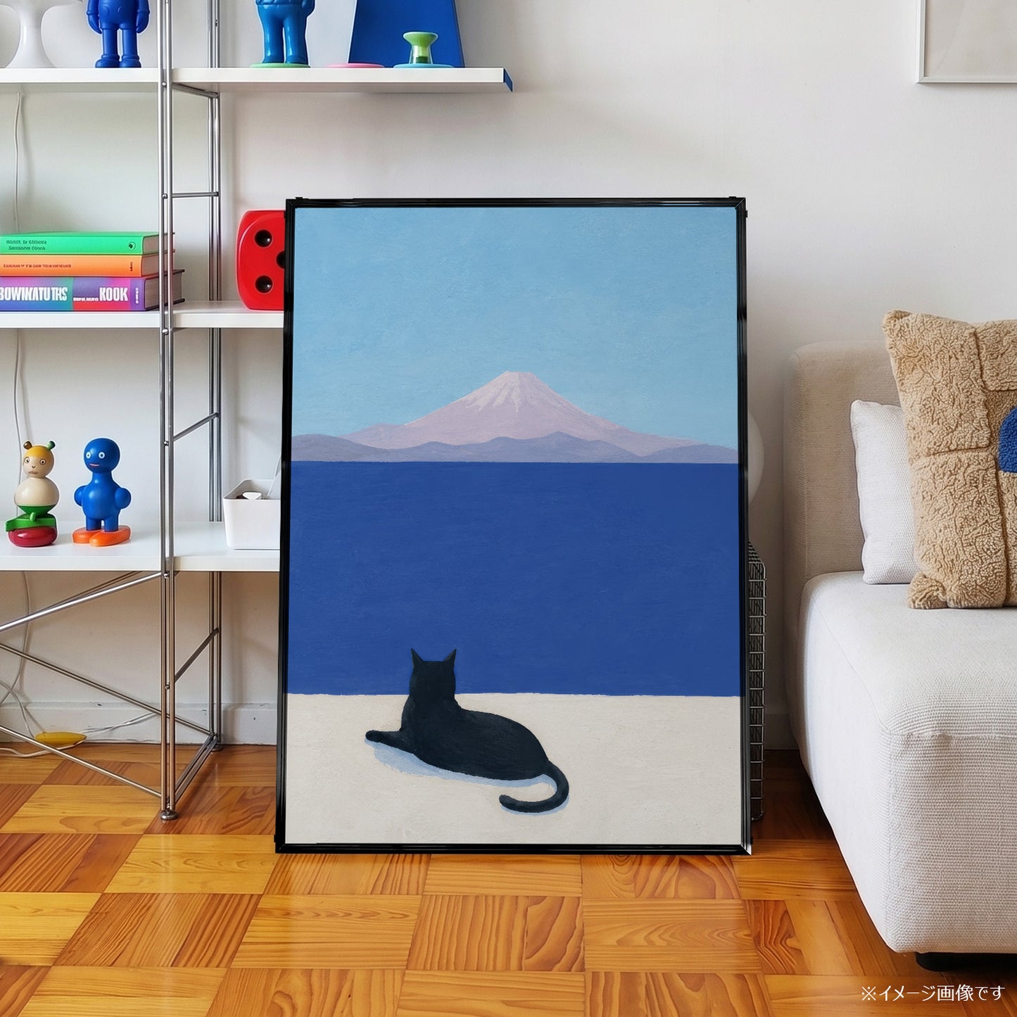 「Cat & Fuji」キャットアートポスター