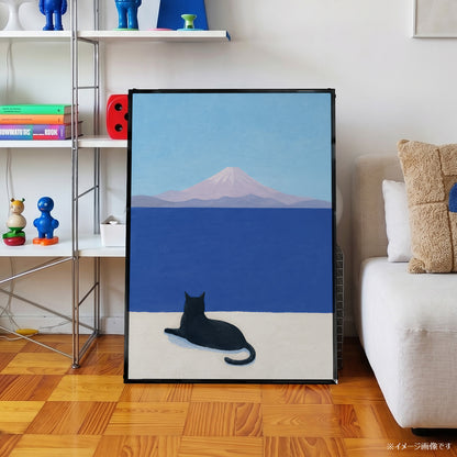 「Cat & Fuji」キャットアートポスター
