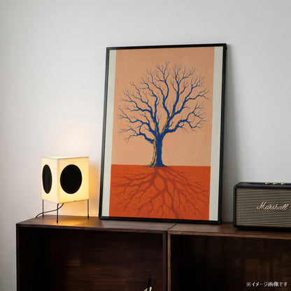 「Blue Tree Roots」ボタニカルアートポスター