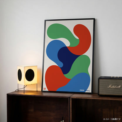 「DSGN Laboratory Blobs」グラフィックアートポスター