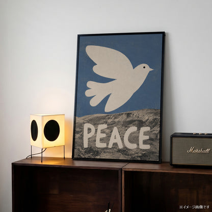 「PEACE Dove」タイポグラフィポスター