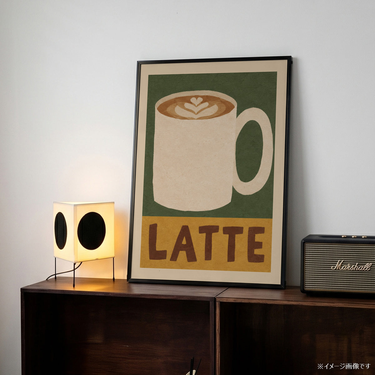 「LATTE」キッチンアートポスター