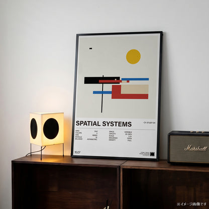 「SPATIAL SYSTEMS Study 04」グラフィックアートポスター