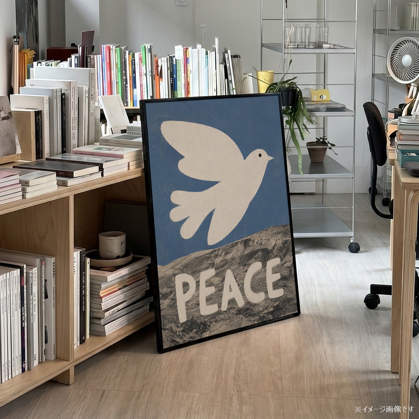 「PEACE Dove」タイポグラフィポスター