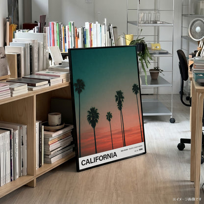 「CALIFORNIA Sea Dusk」トラベルフォトポスター