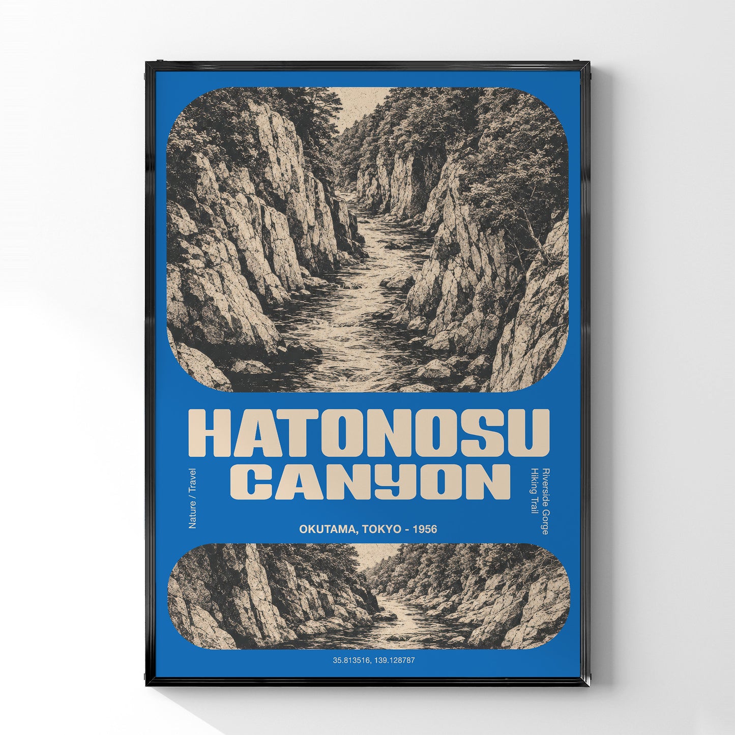 「HATONOSU CANYON」ヴィンテージトラベルポスター