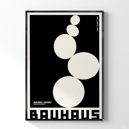 バウハウスデザインポスター DESSAU 1923 ブラック