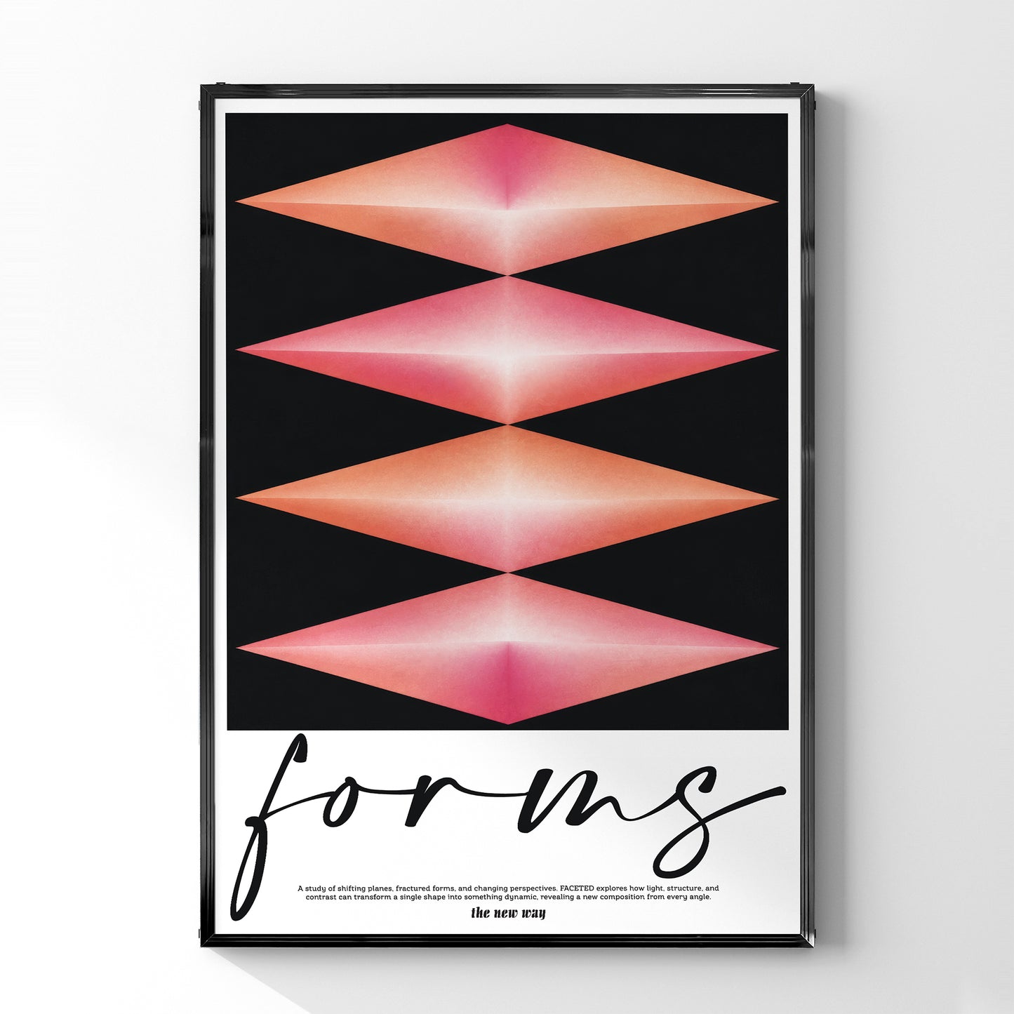 「forms / the new way」アブストラクトアートポスター