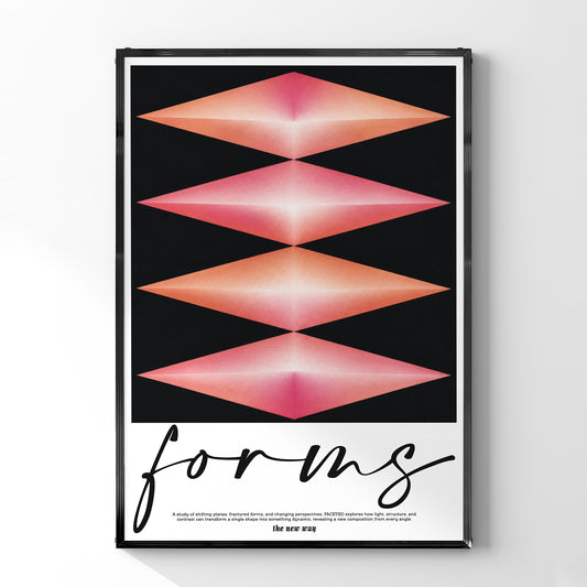 「forms / the new way」アブストラクトアートポスター
