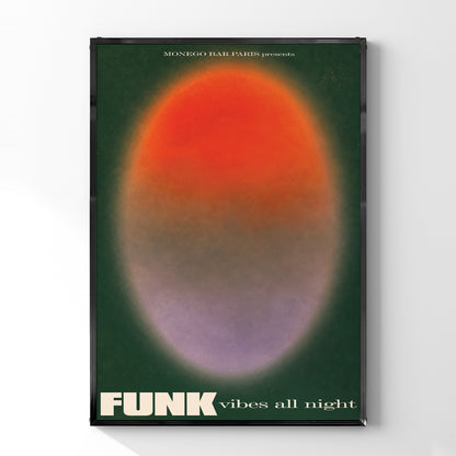 「FUNK vibes all night」ミュージックイベントポスター
