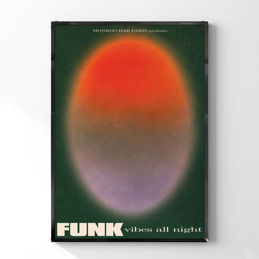 「FUNK vibes all night」ミュージックイベントポスター