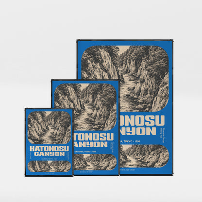 「HATONOSU CANYON」ヴィンテージトラベルポスター