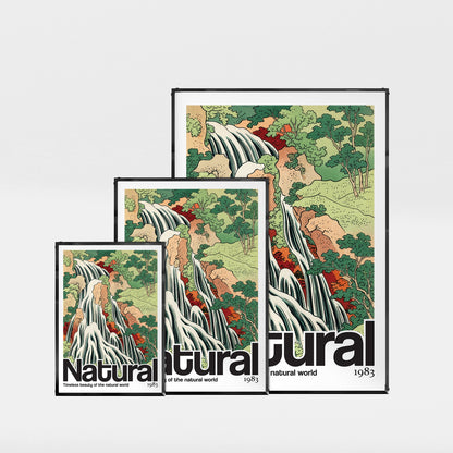 「Natural」浮世絵スタイルアートポスター