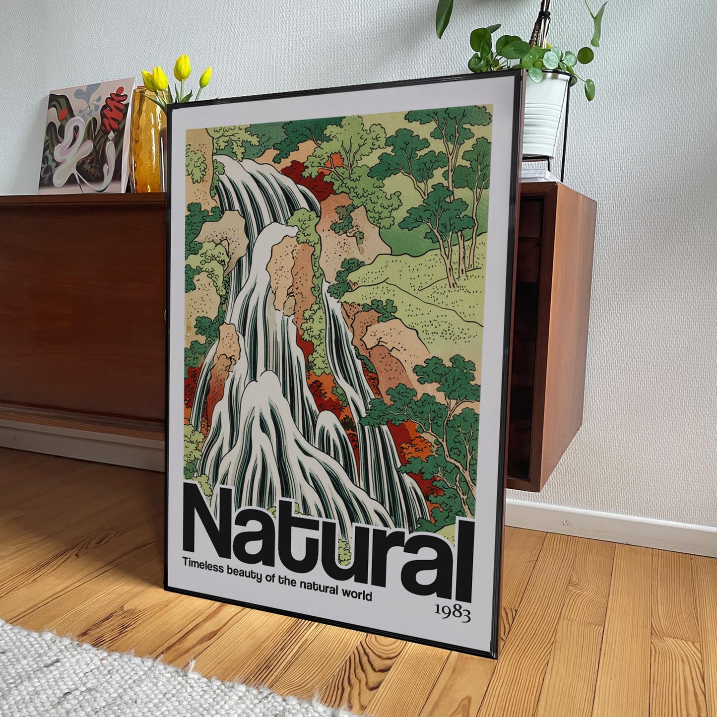「Natural」浮世絵スタイルアートポスター