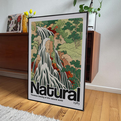 「Natural」浮世絵スタイルアートポスター