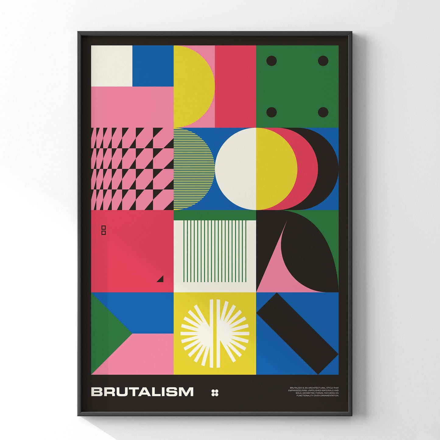 「BRUTALISM」抽象的なポスター