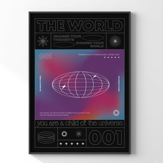 テクノスタイルのポスター 「THE WORLD」