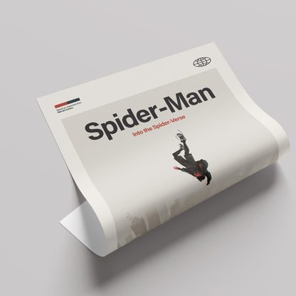 「スパイダーマン：スパイダーバース」ミニマリストアートポスター