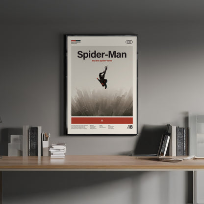 「スパイダーマン：スパイダーバース」ミニマリストアートポスター