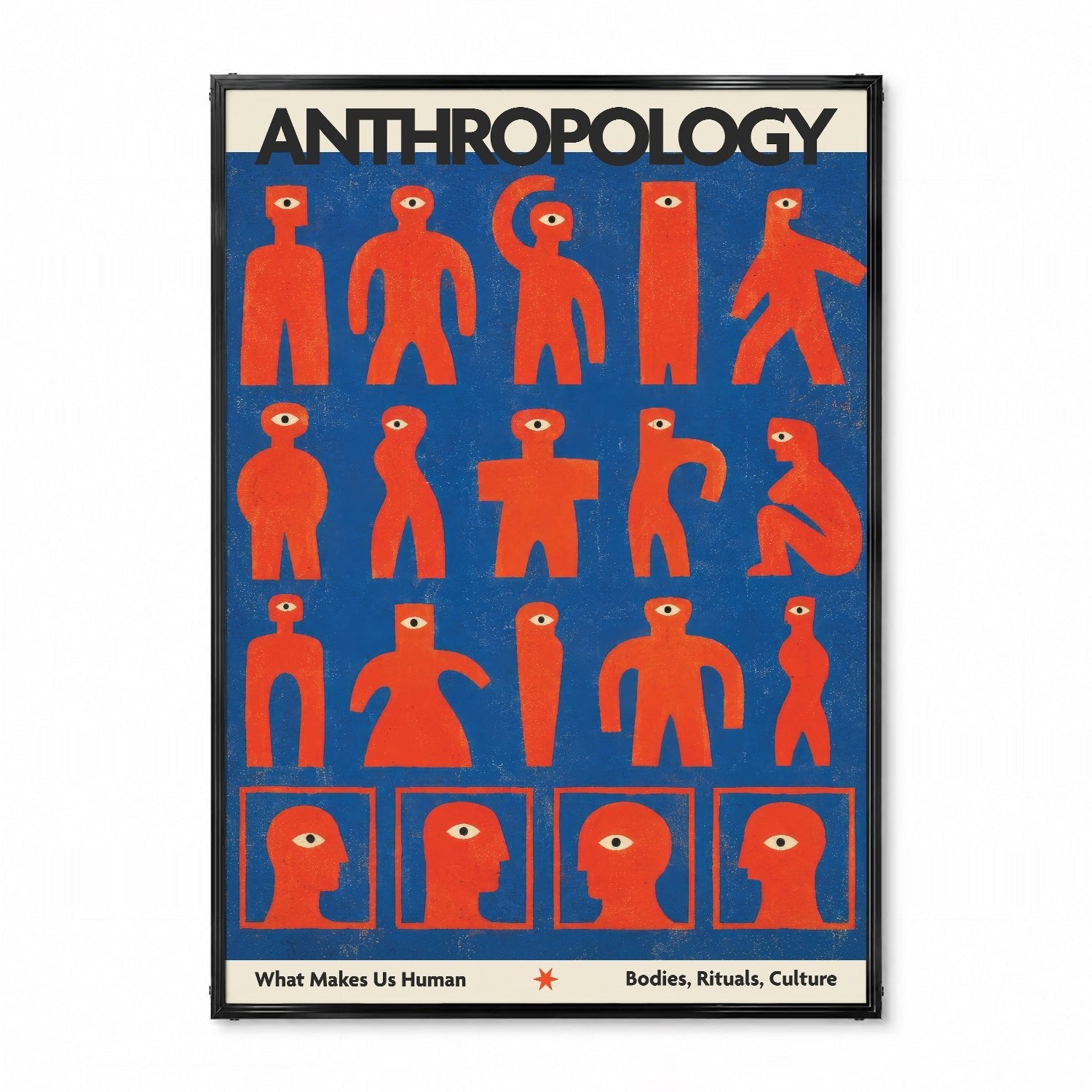 「ANTHROPOLOGY」ヴィンテージサイエンスポスター - Ink Jp