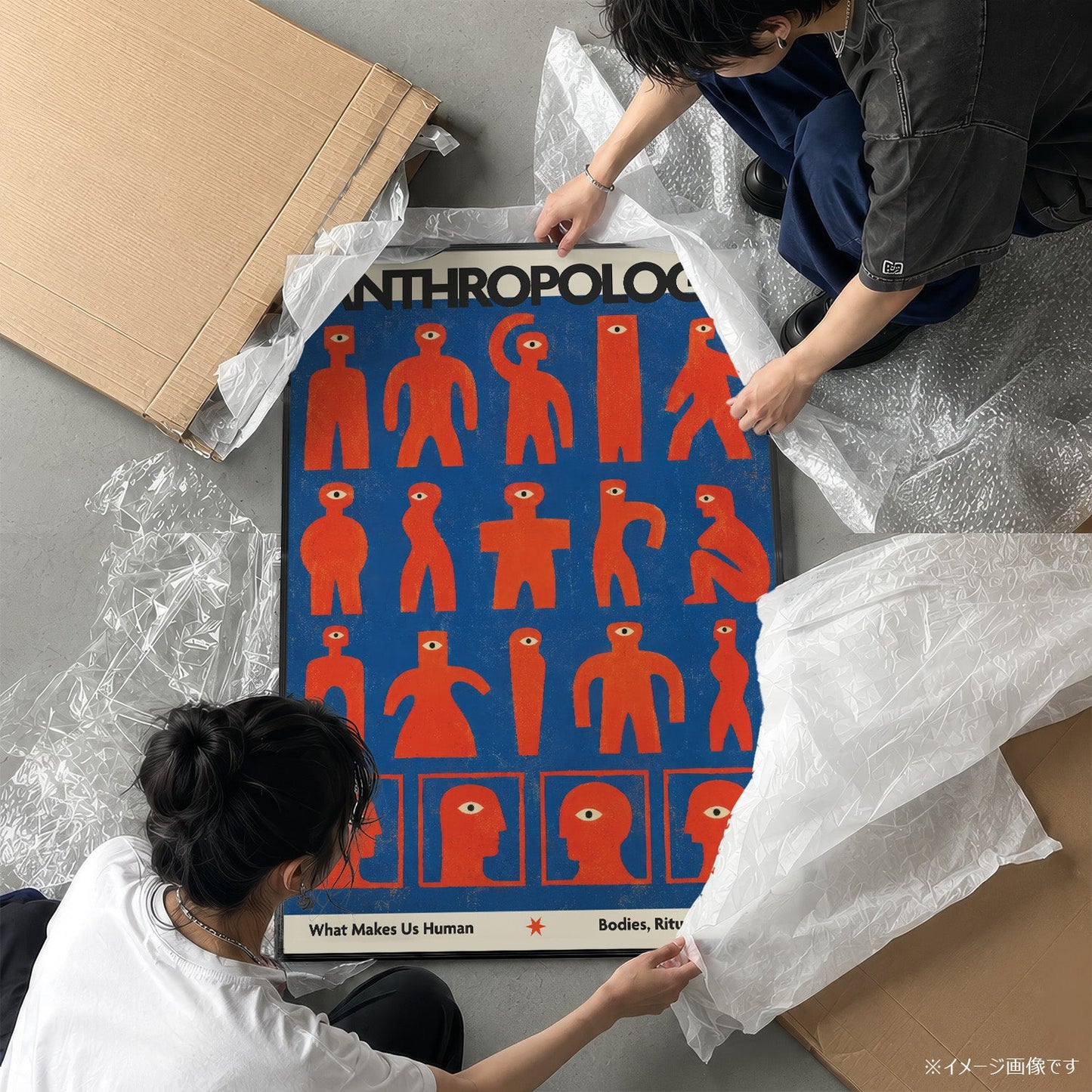 「ANTHROPOLOGY」ヴィンテージサイエンスポスター - Ink Jp