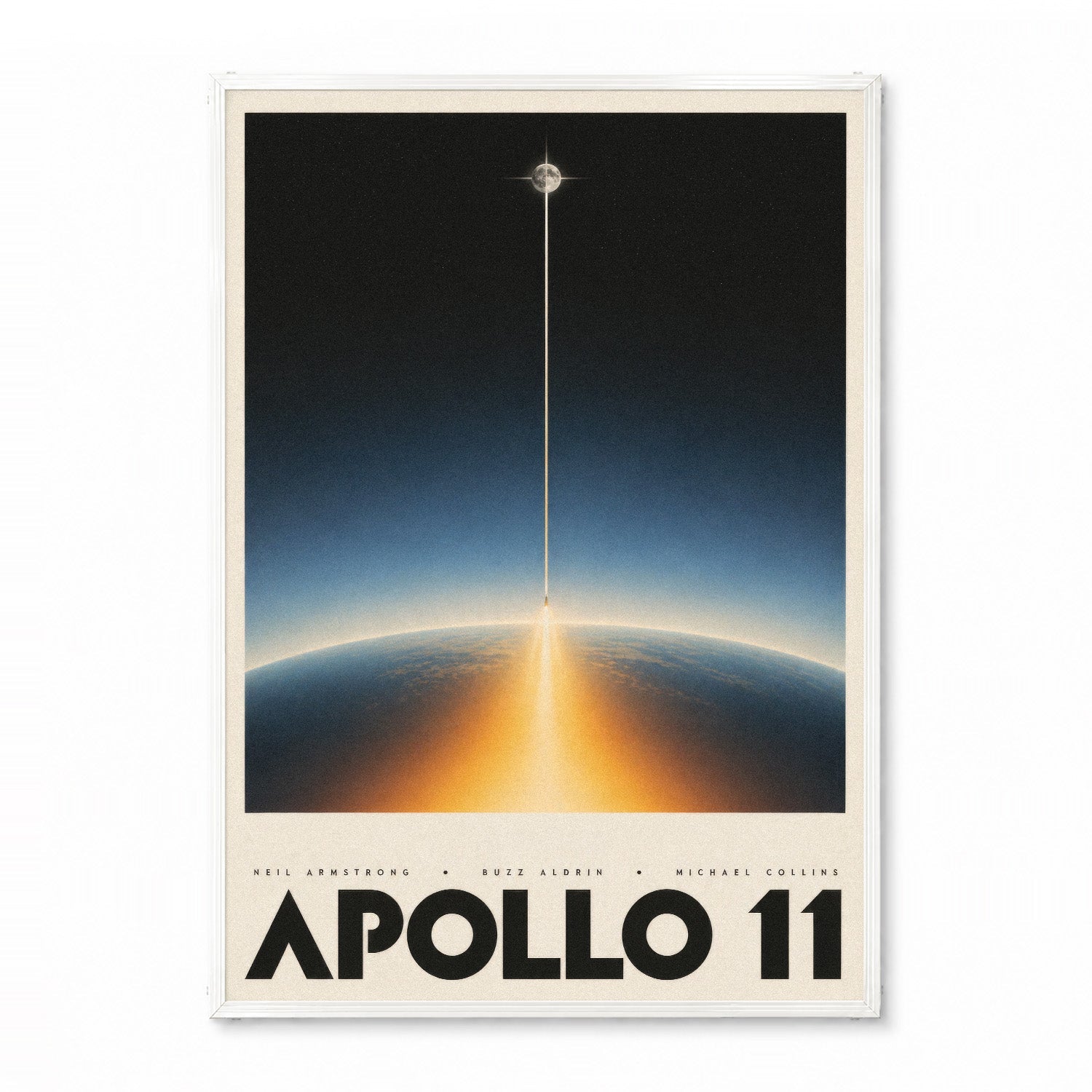 「APOLLO 11」スペースアートポスター - Ink Jp