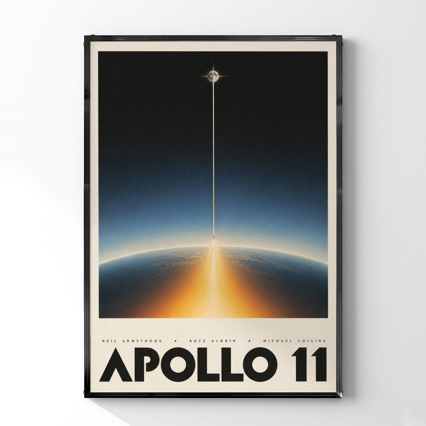 「APOLLO 11」スペースアートポスター - Ink Jp