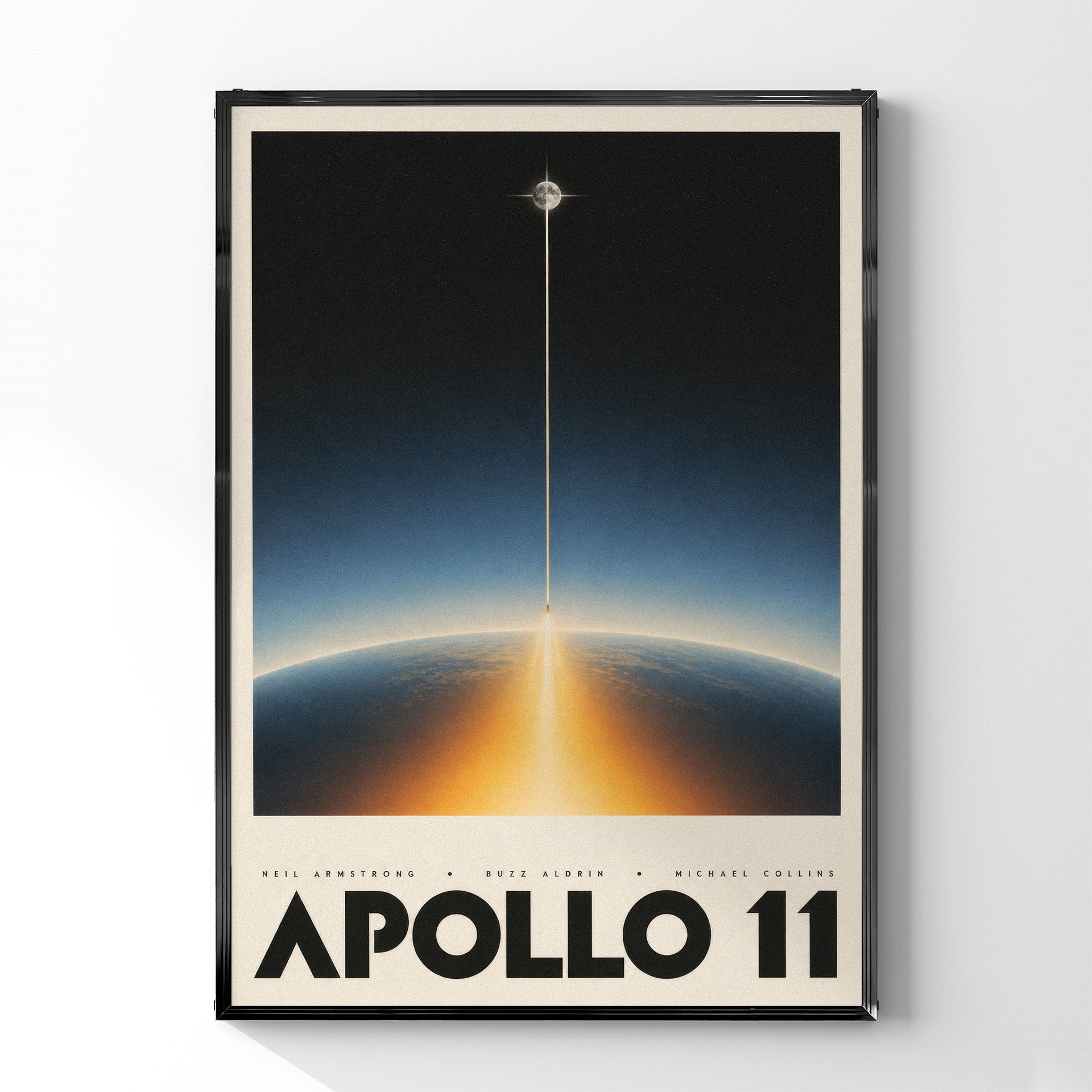 「APOLLO 11」スペースアートポスター - Ink Jp