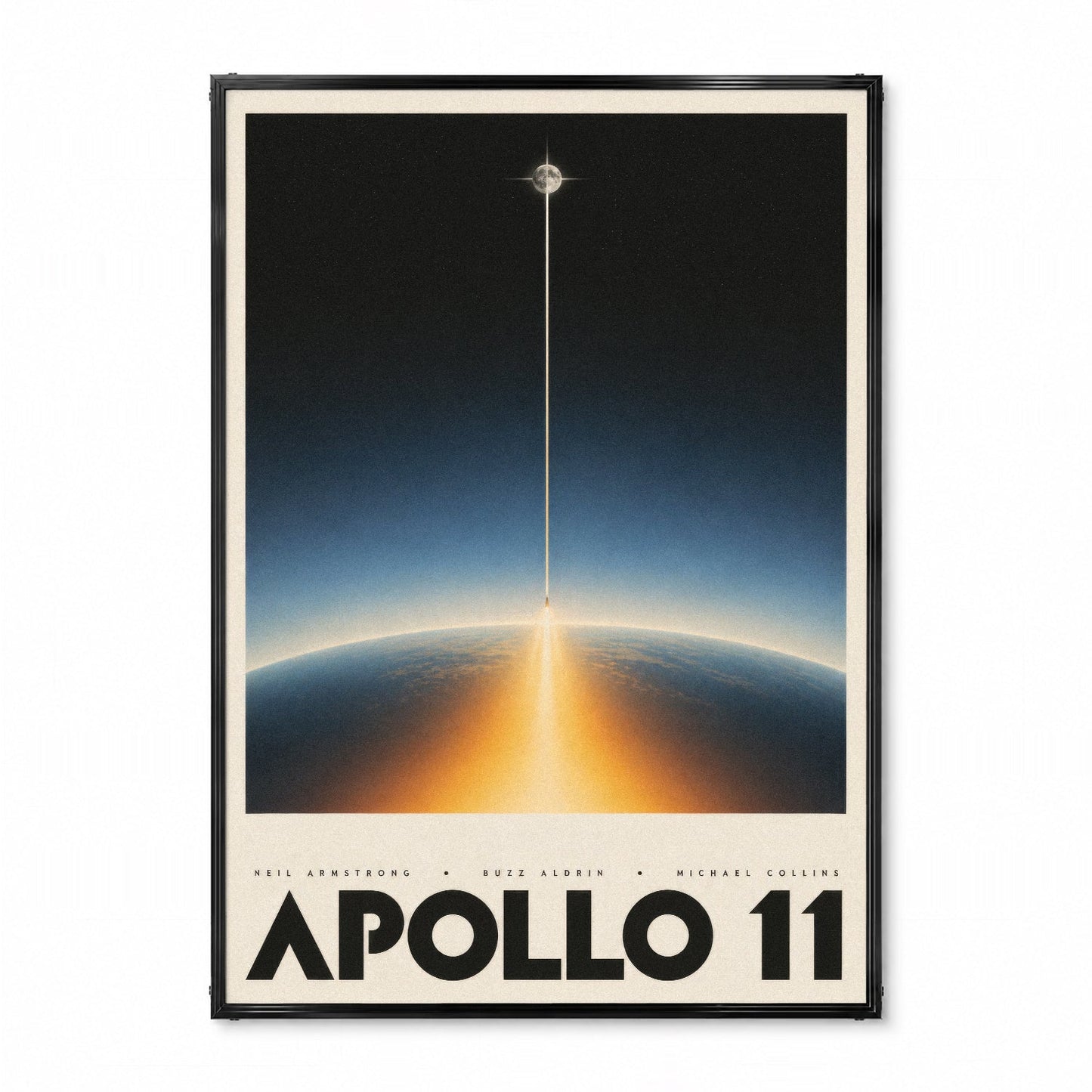 「APOLLO 11」スペースアートポスター - Ink Jp