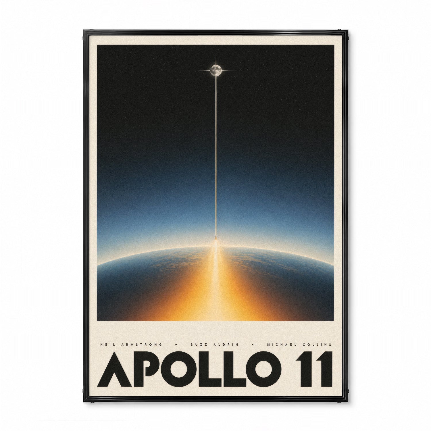 「APOLLO 11」スペースアートポスター - Ink Jp