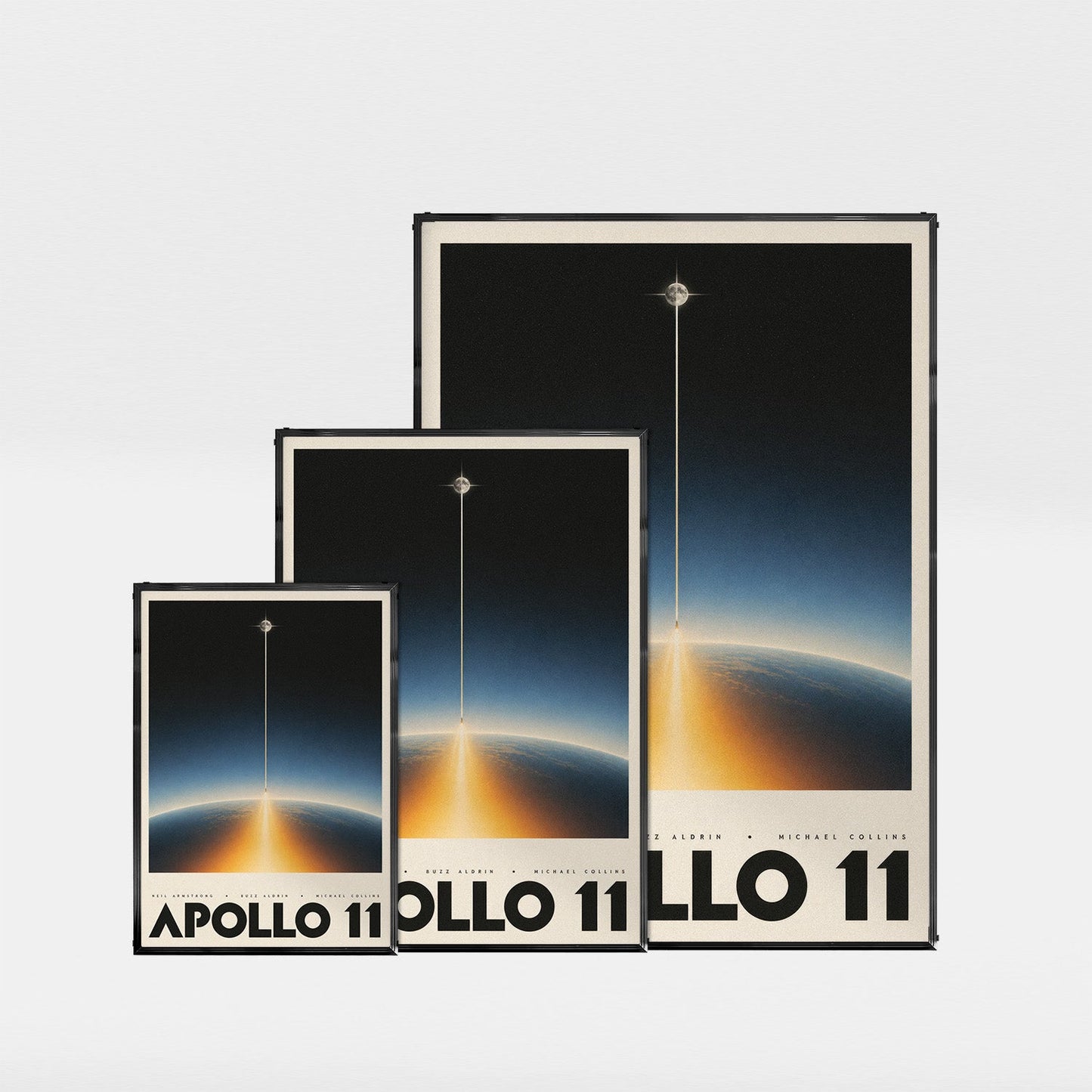 「APOLLO 11」スペースアートポスター - Ink Jp
