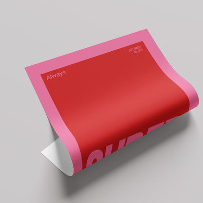 「Aways SUPER」グラフィックアートポスター - Ink Jp