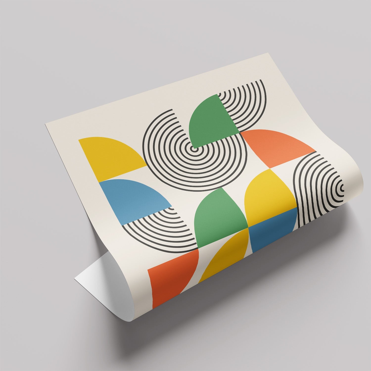 「BAUHAUS Arcs & Quarters 1919」バウハウスデザインポスター - Ink Jp