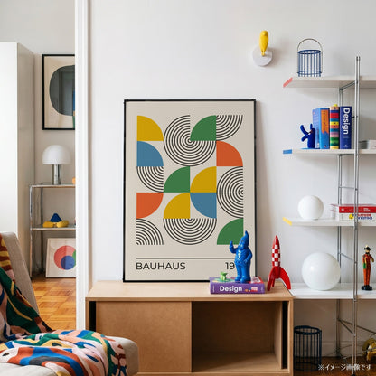 「BAUHAUS Arcs & Quarters 1919」バウハウスデザインポスター - Ink Jp