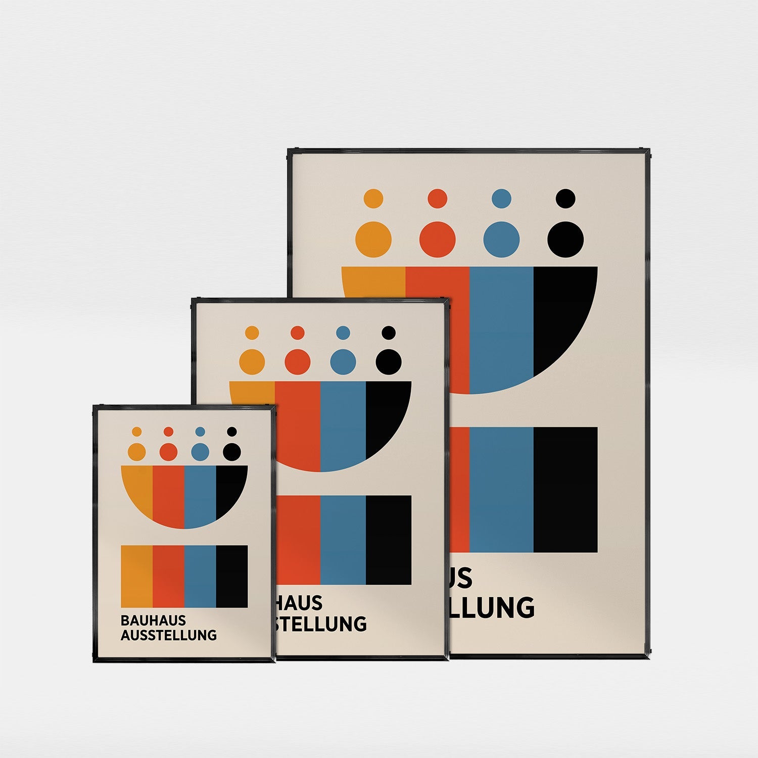 「BAUHAUS Ausstellung Color Palette」バウハウスデザインポスター - Ink Jp