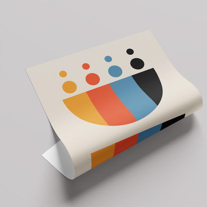 「BAUHAUS Ausstellung Color Palette」バウハウスデザインポスター - Ink Jp