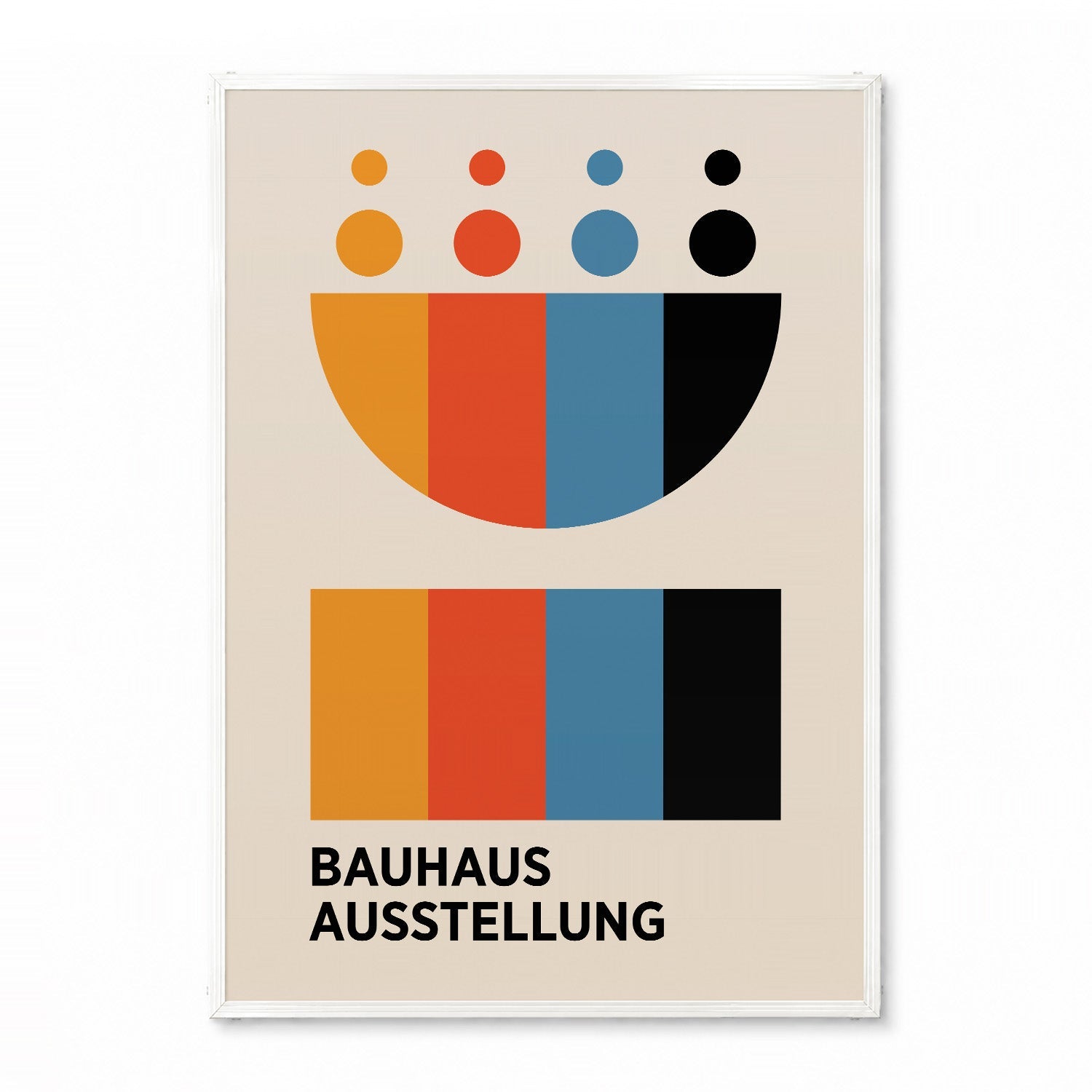 「BAUHAUS Ausstellung Color Palette」バウハウスデザインポスター - Ink Jp