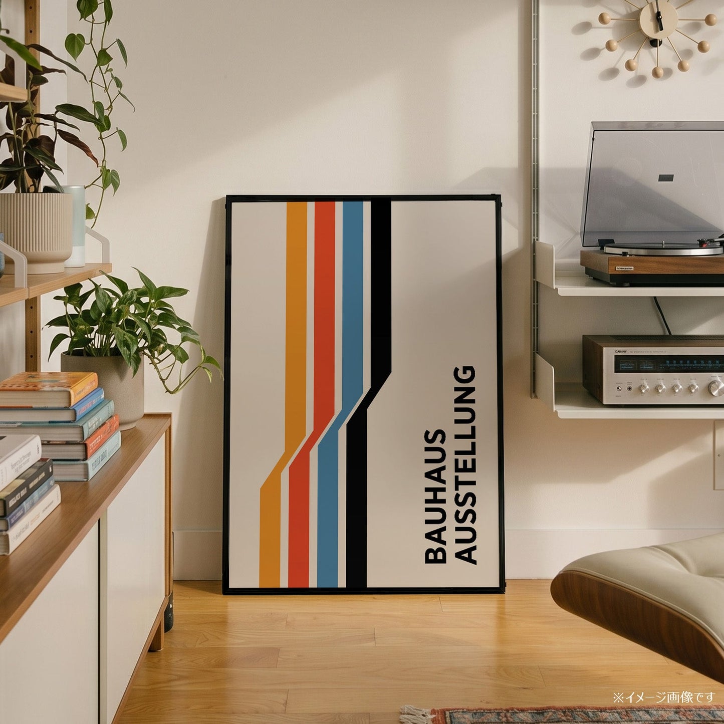 「BAUHAUS Ausstellung Racing Stripes」バウハウスデザインポスター - Ink Jp