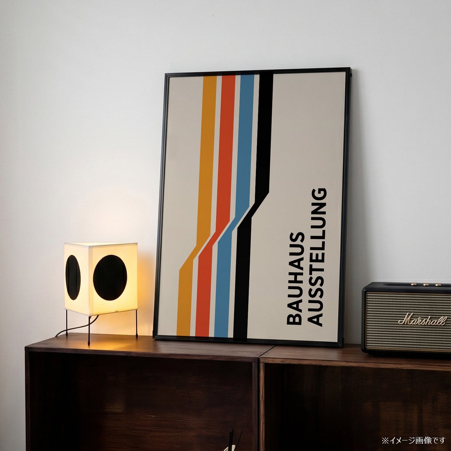 「BAUHAUS Ausstellung Racing Stripes」バウハウスデザインポスター - Ink Jp
