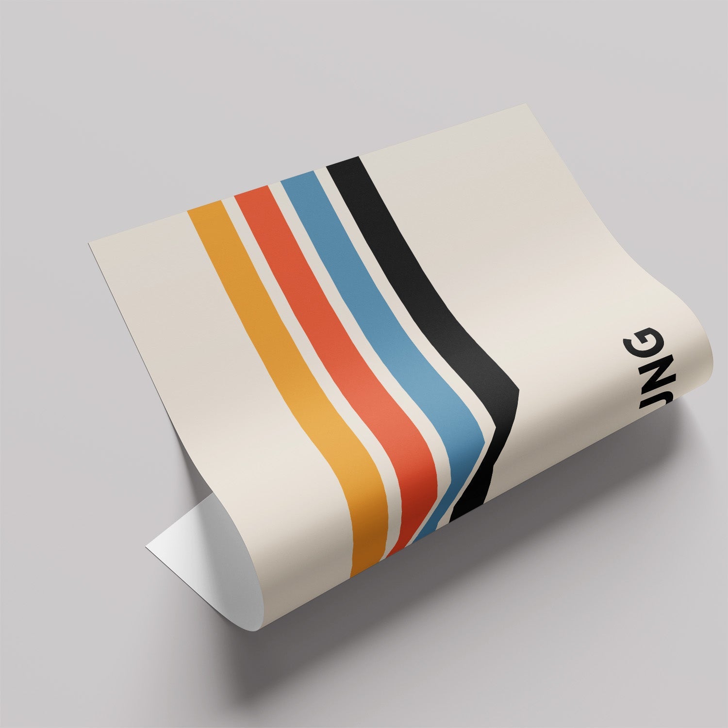 「BAUHAUS Ausstellung Racing Stripes」バウハウスデザインポスター - Ink Jp