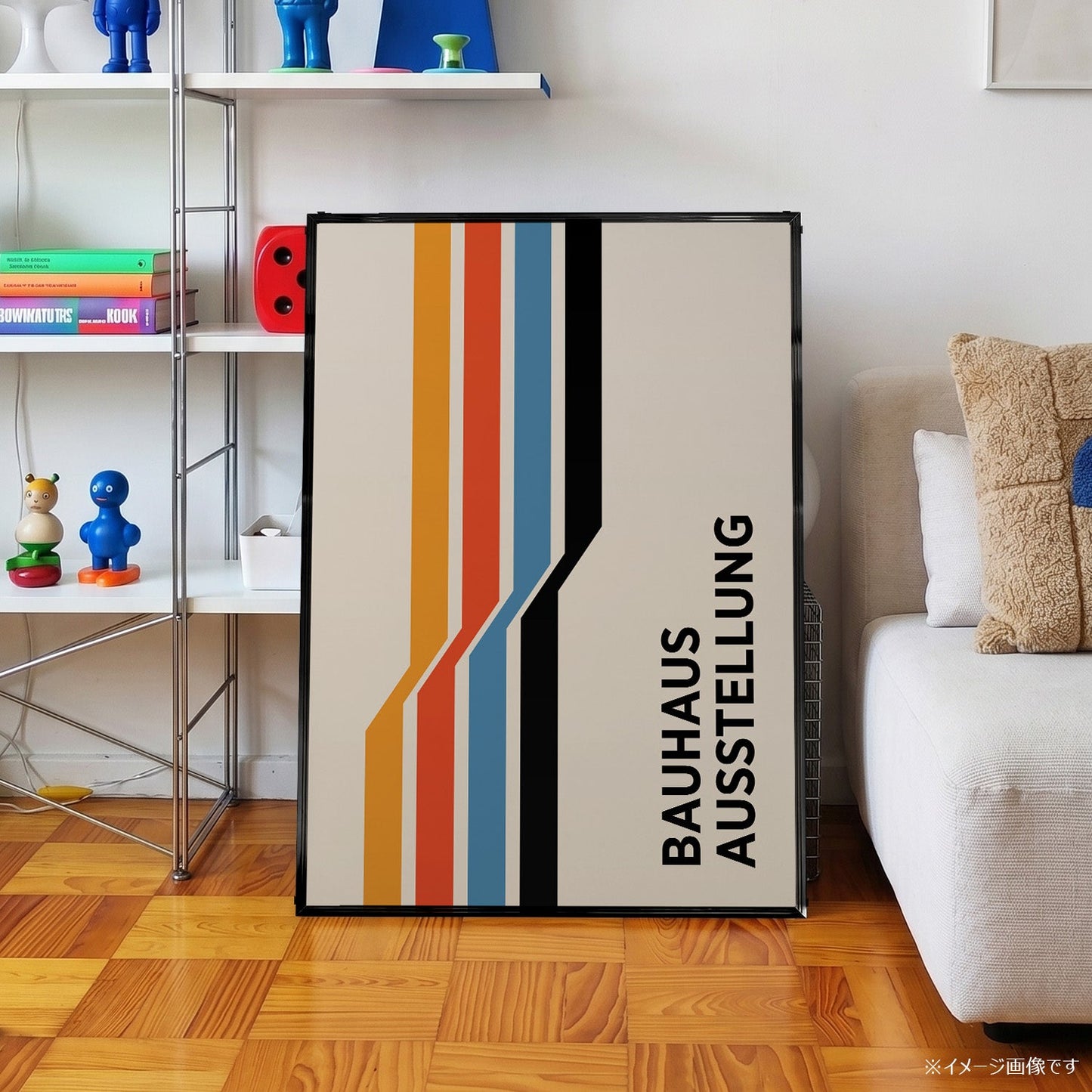 「BAUHAUS Ausstellung Racing Stripes」バウハウスデザインポスター - Ink Jp