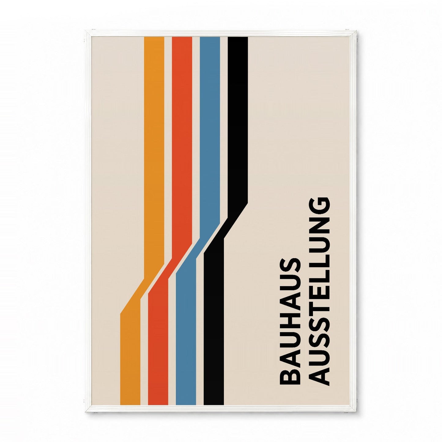 「BAUHAUS Ausstellung Racing Stripes」バウハウスデザインポスター - Ink Jp