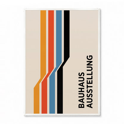 「BAUHAUS Ausstellung Racing Stripes」バウハウスデザインポスター - Ink Jp