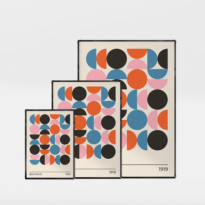 「BAUHAUS Circles 1919」バウハウスデザインポスター - Ink Jp