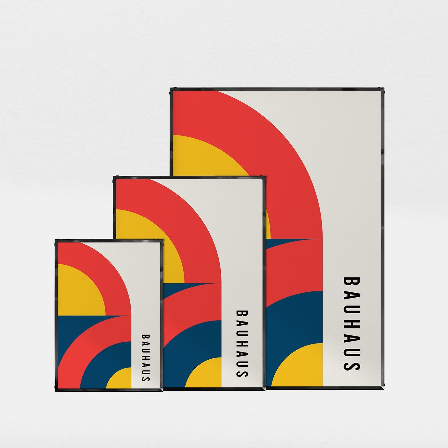 「BAUHAUS Double Arc」バウハウスデザインポスター - Ink Jp